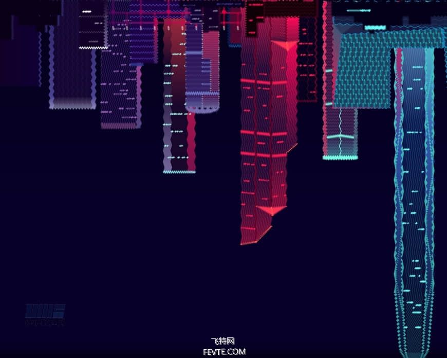 AI绘制时尚渐变城市夜景插画教程 飞特网 AI教程