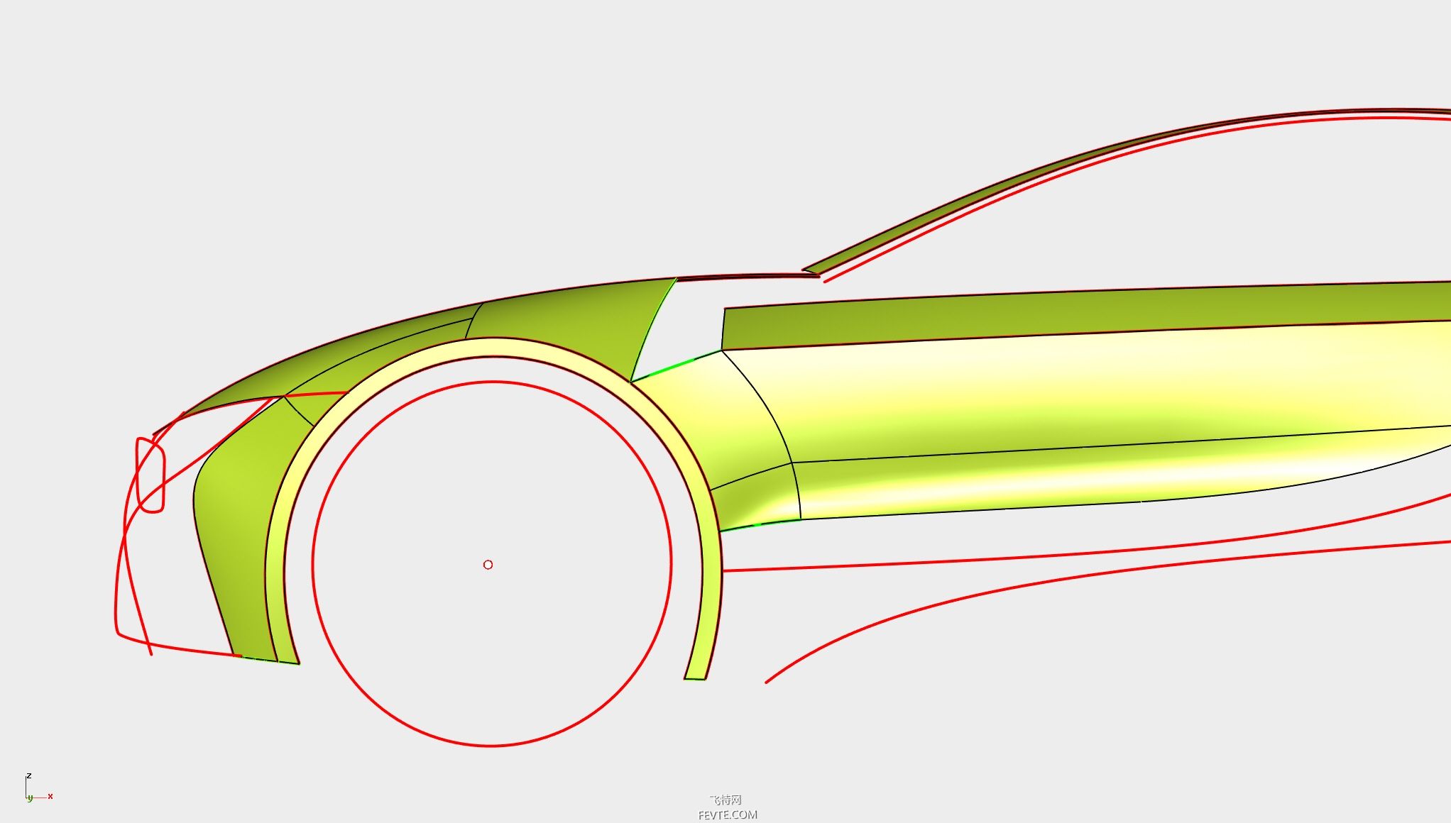 Rhino建模BMW I8教程（一） 飞特网 Rhino教程