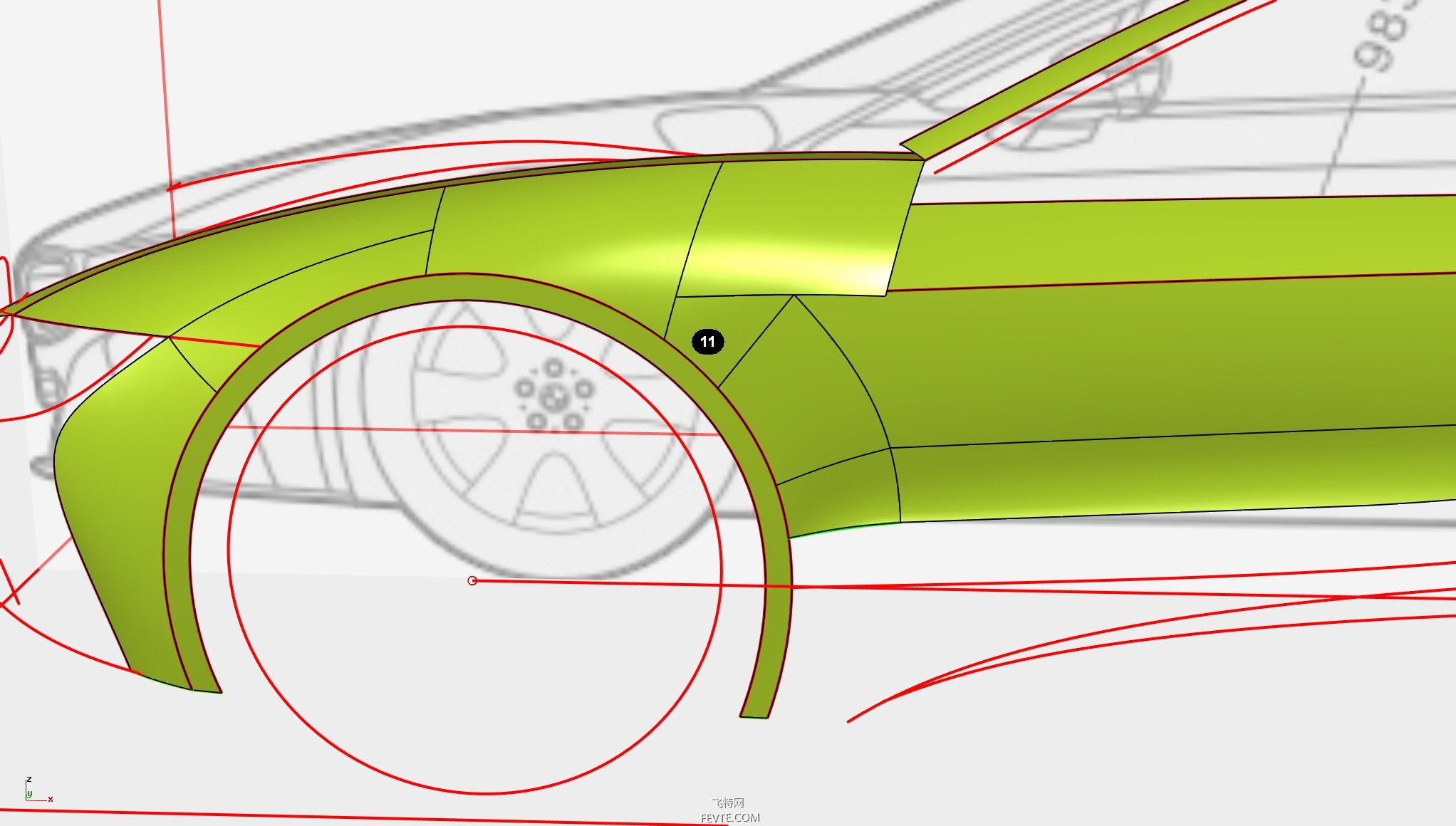 Rhino建模BMW I8教程（一） 飞特网 Rhino教程