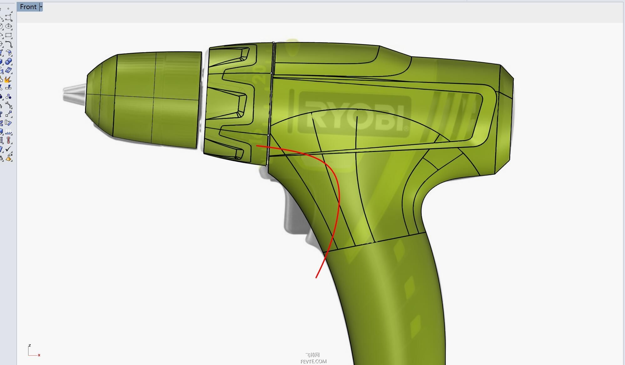 Rhino电动工具建模教程（下）  飞特网 Rhino教程