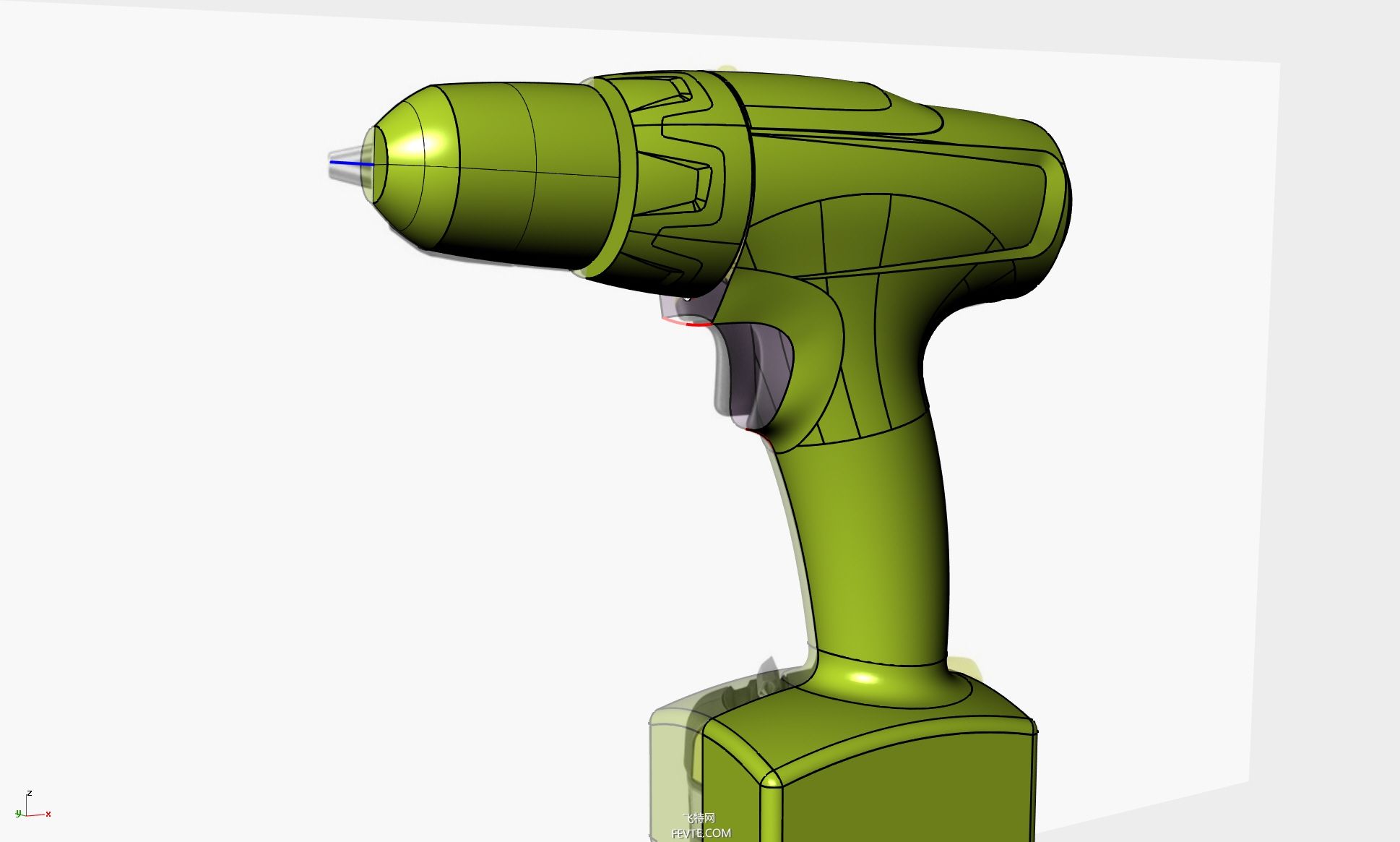 Rhino电动工具建模教程（下）  飞特网 Rhino教程