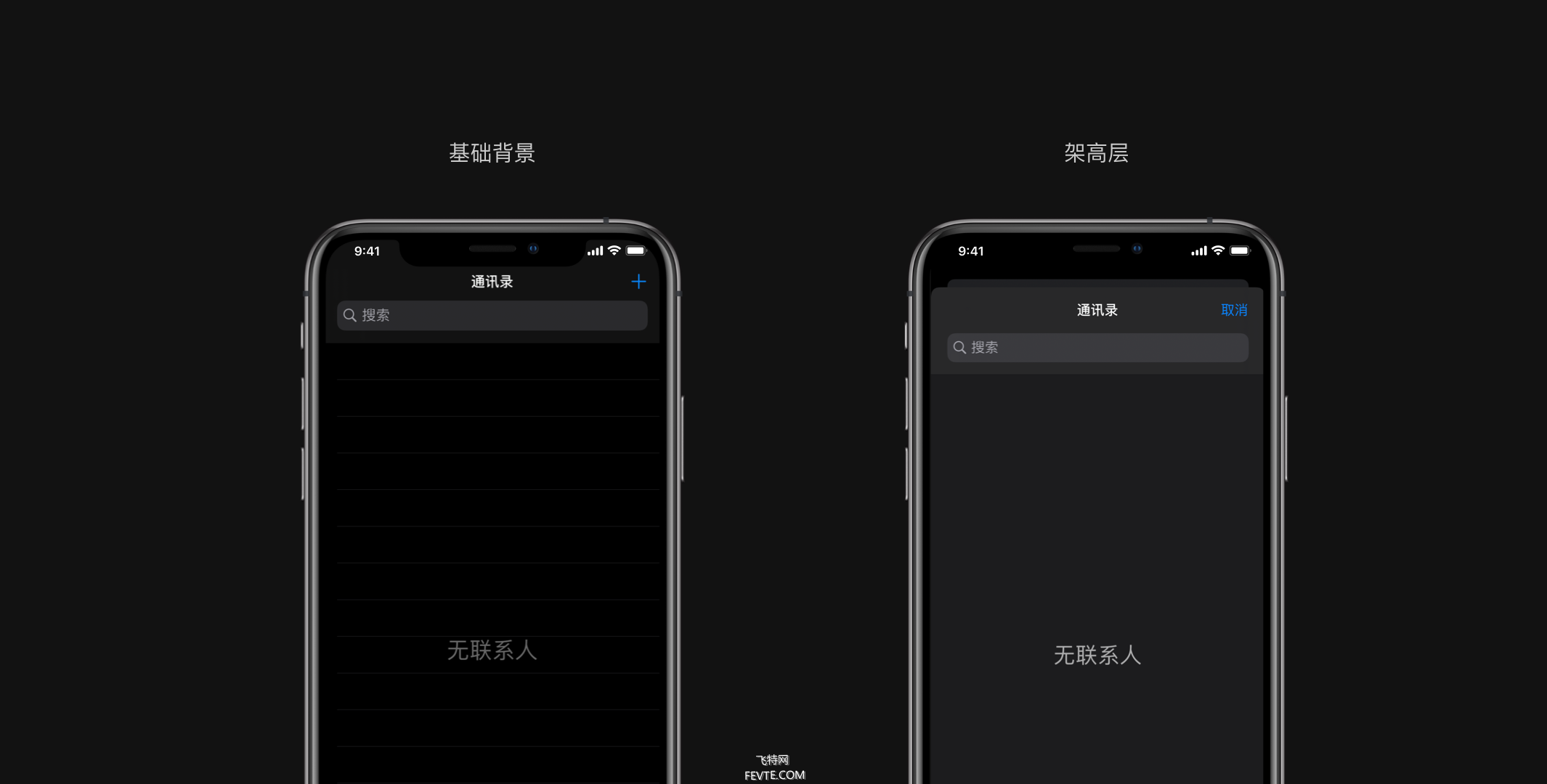 Material Design & iOS 13黑暗模式总结探索  飞特网 设计理论