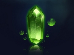 PS绘制绿色游戏宝石教程