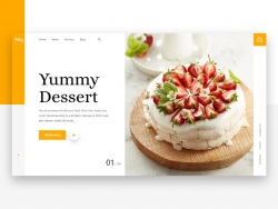 美食网站界面UI设计