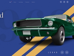 13款创意汽车网站首页UI设计