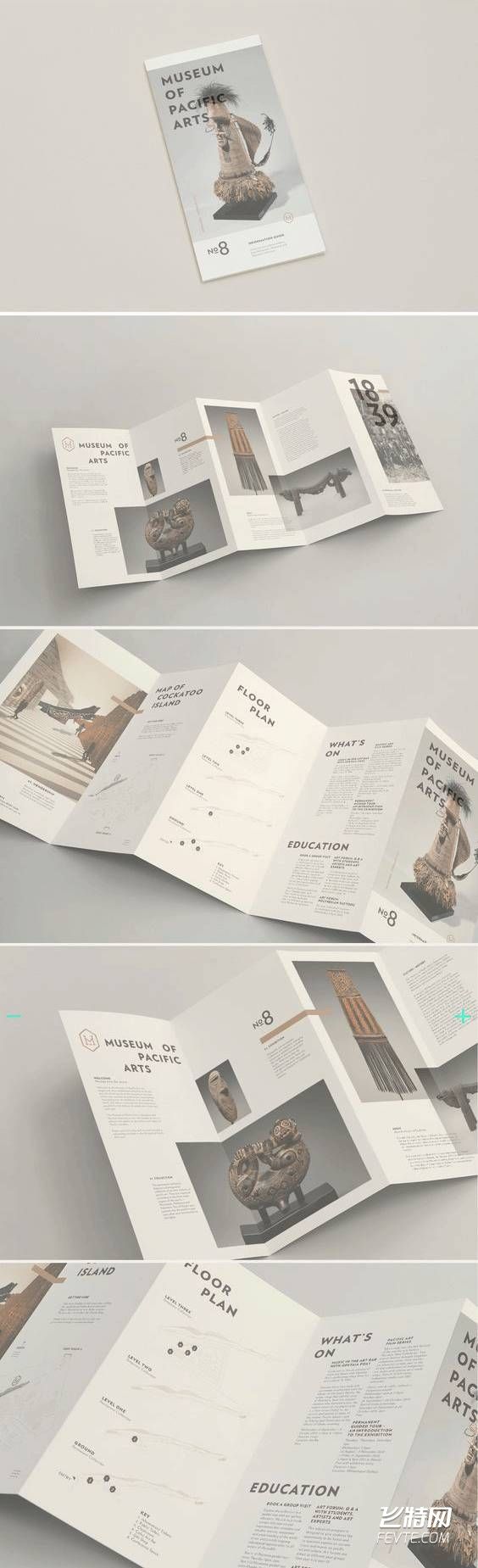 14款创意三折页设计 飞特网 画册设计