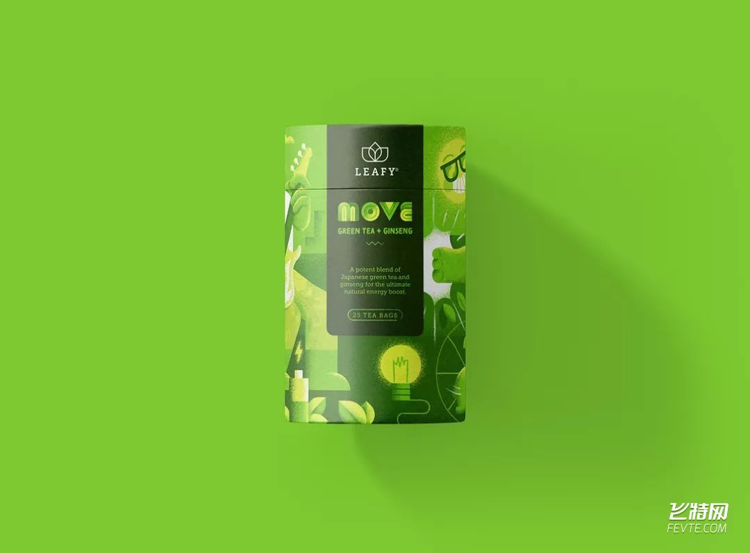 南非Leafy茶叶包装设计 飞特网 茶叶包装设计