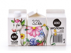 充满趣味性的创意牛奶包装盒设计