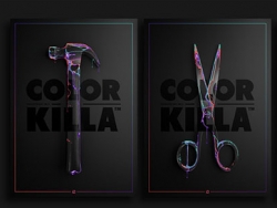 创意Color Killa宣传海报设计