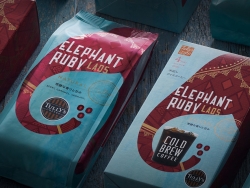 以大象为创意元素的咖啡包装设计