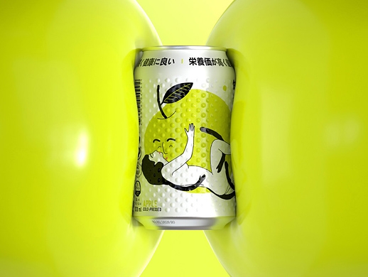 创意日本果汁包装设计