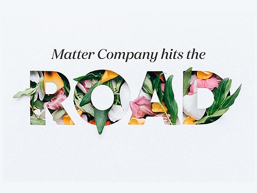 剪纸风格花卉字体设计