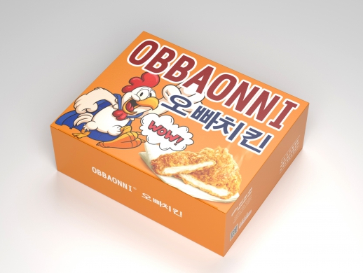 OBBAONNI炸鸡包装盒设计