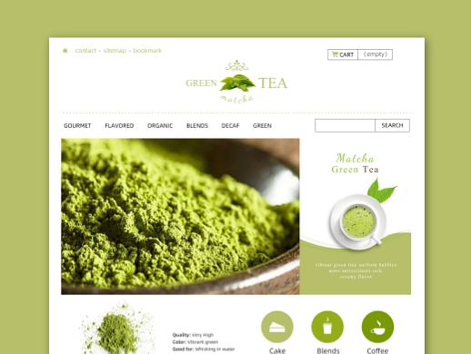 茶tea 网站首页设计