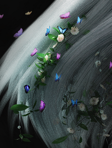 蝴蝶，树叶和花朵的材料创建方式 - Renderbus云渲染农场