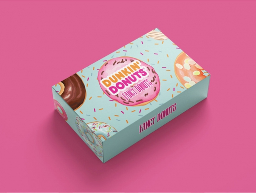甜甜圈包装盒设计