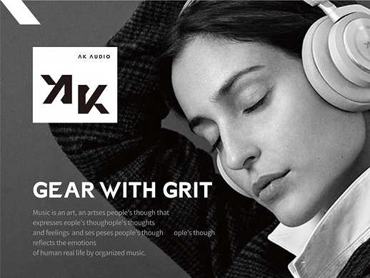 AK Audio降噪耳机品牌设计
