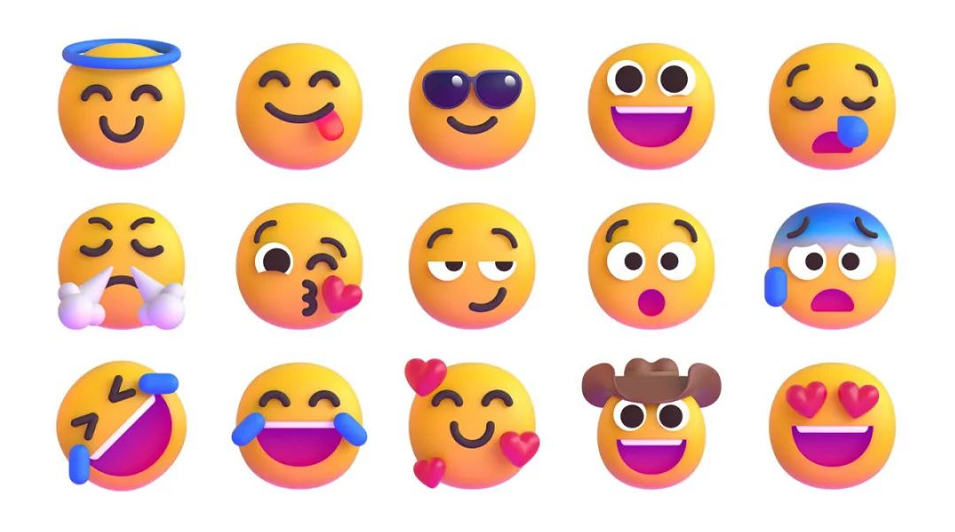 微软Emoji形象更新 - 瑞云渲染