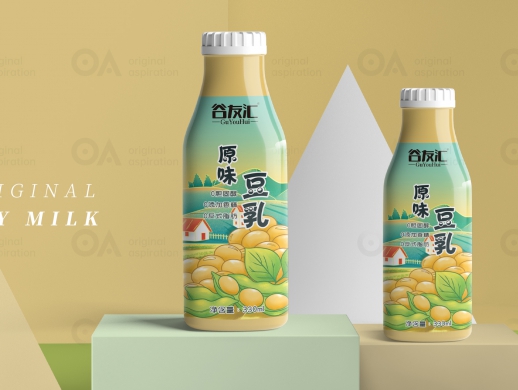 O.A.包装设计-原味豆乳