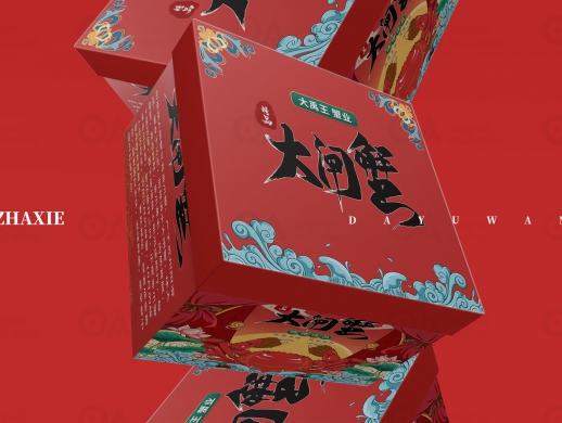 O.A.包装设计-大闸蟹礼盒包装设计