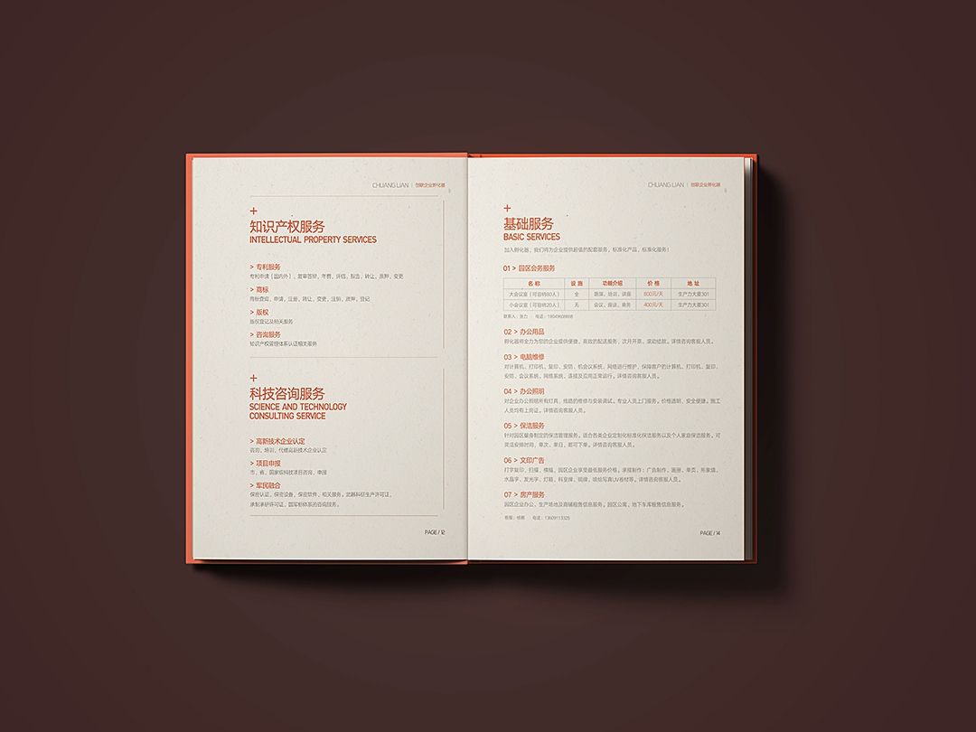 西安创联孵化器画册设计 飞特网 原创画册设计