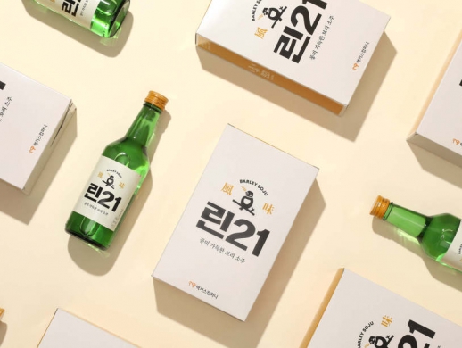 韩国清酒包装设计