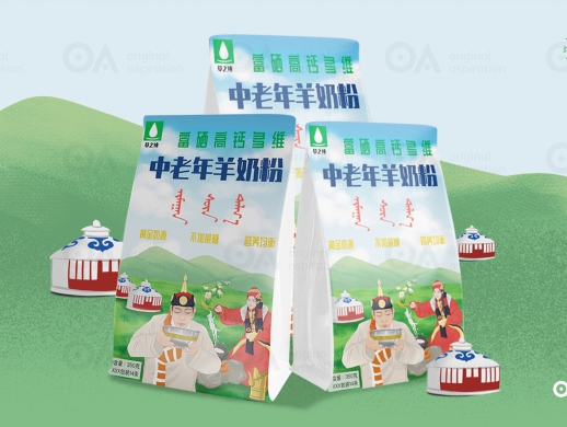 O.A.包装设计-羊奶粉包装袋设计
