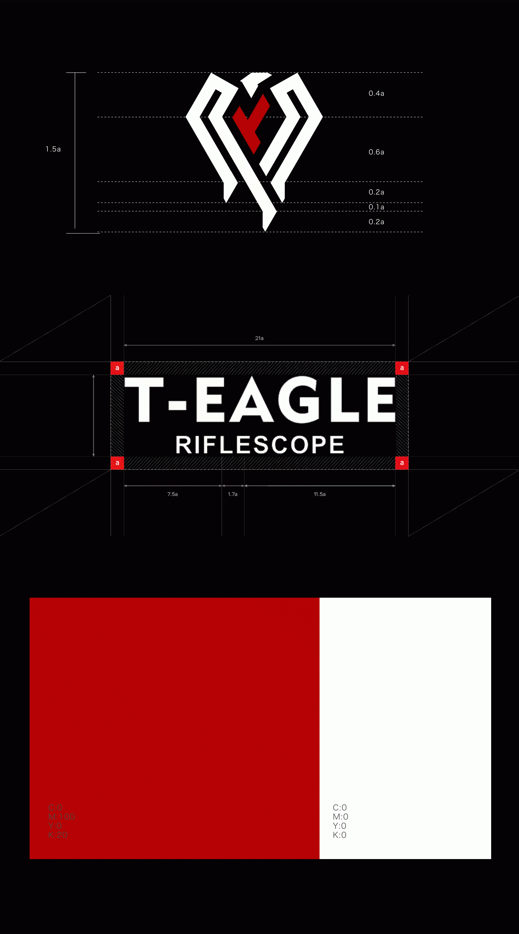 T-EAGLE瞄准镜LOGO设计 飞特网 原创标志设计