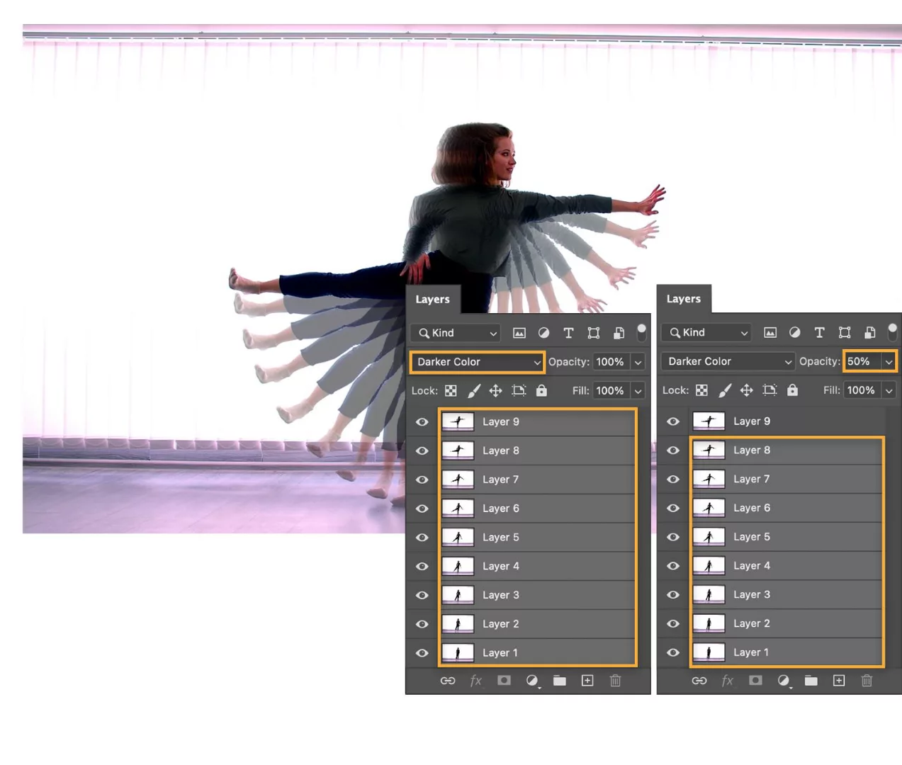 Adobe认证指南-如何在 Adob​​e Photoshop 中制作多重曝光图像？