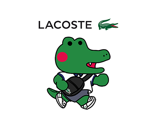 LACOSTE IP 形象卡通版   用表情包来宣传新品以及品牌！