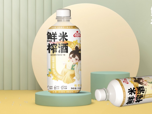 生龙-鲜榨米酒包装设计