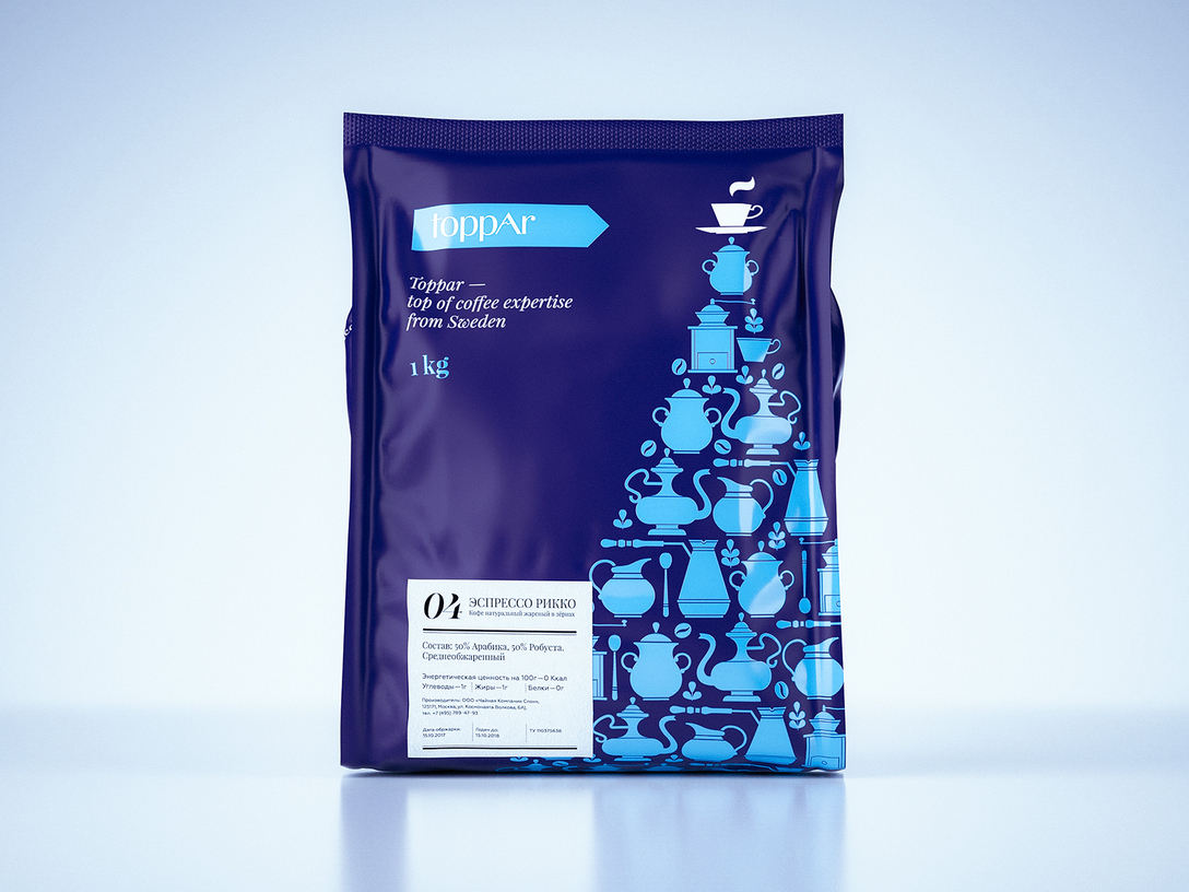 Toppar顶级咖啡包装设计 飞特网 食品包装设计作品欣赏