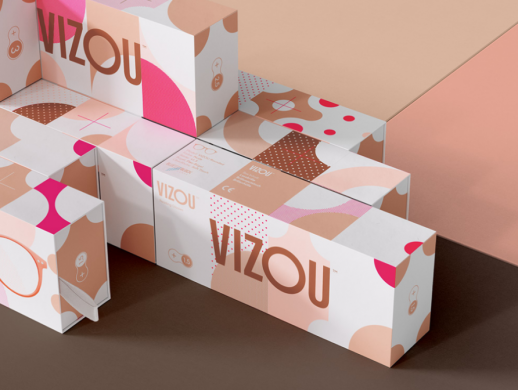 VIZOU清新风格眼镜盒包装设计