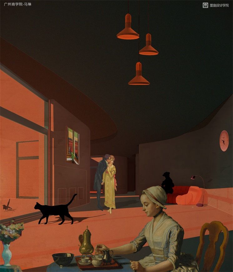 惊艳四座的拼贴效果图 飞特网 插画设计作品欣赏
