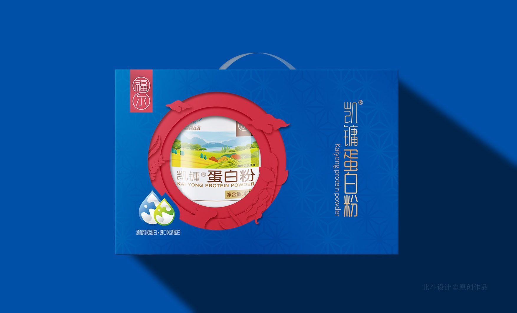 大参林蛋白粉礼盒包装设计 飞特网 保健品包装设计作品欣赏