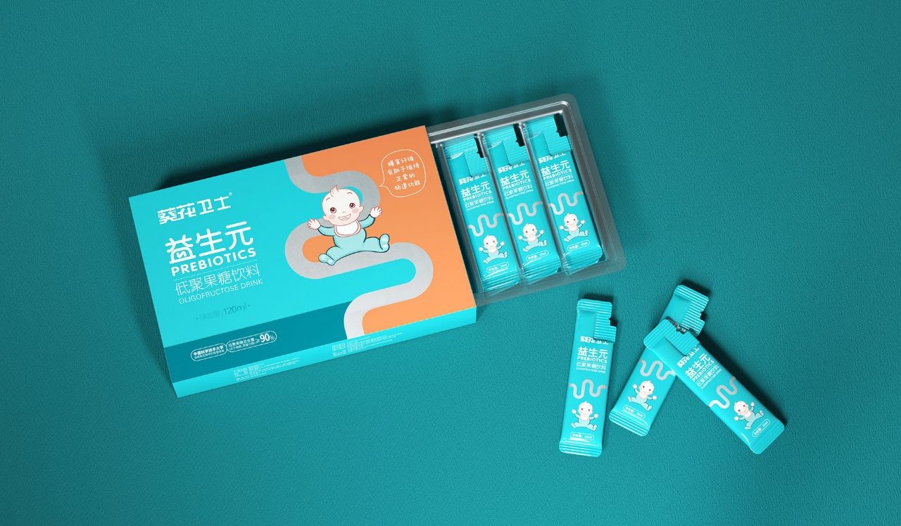 儿童益生元产品包装设计/圣智扬设计 飞特网 会员原创保健品包装设计